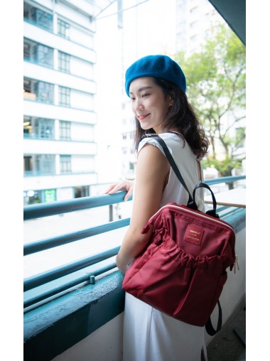 KnK ISA Mini Backpack- Wine Red
